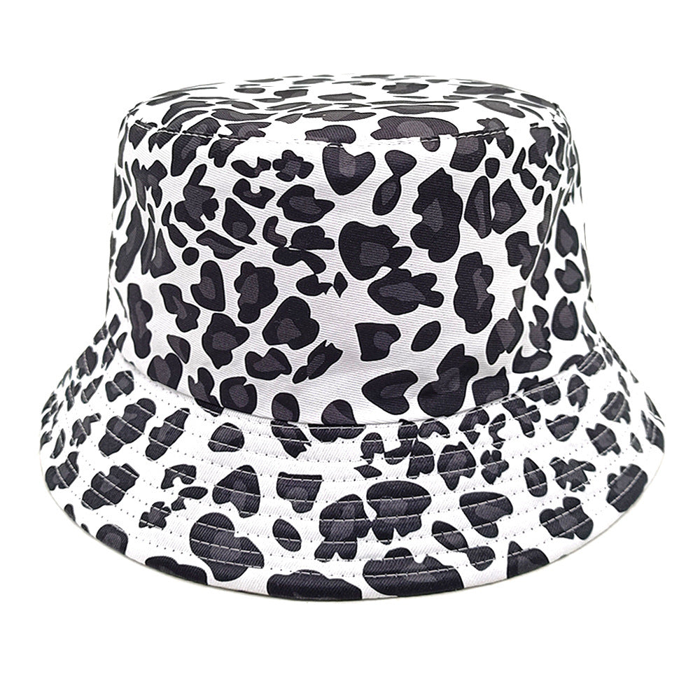 Wholesale Leopard print double sided bucket hat